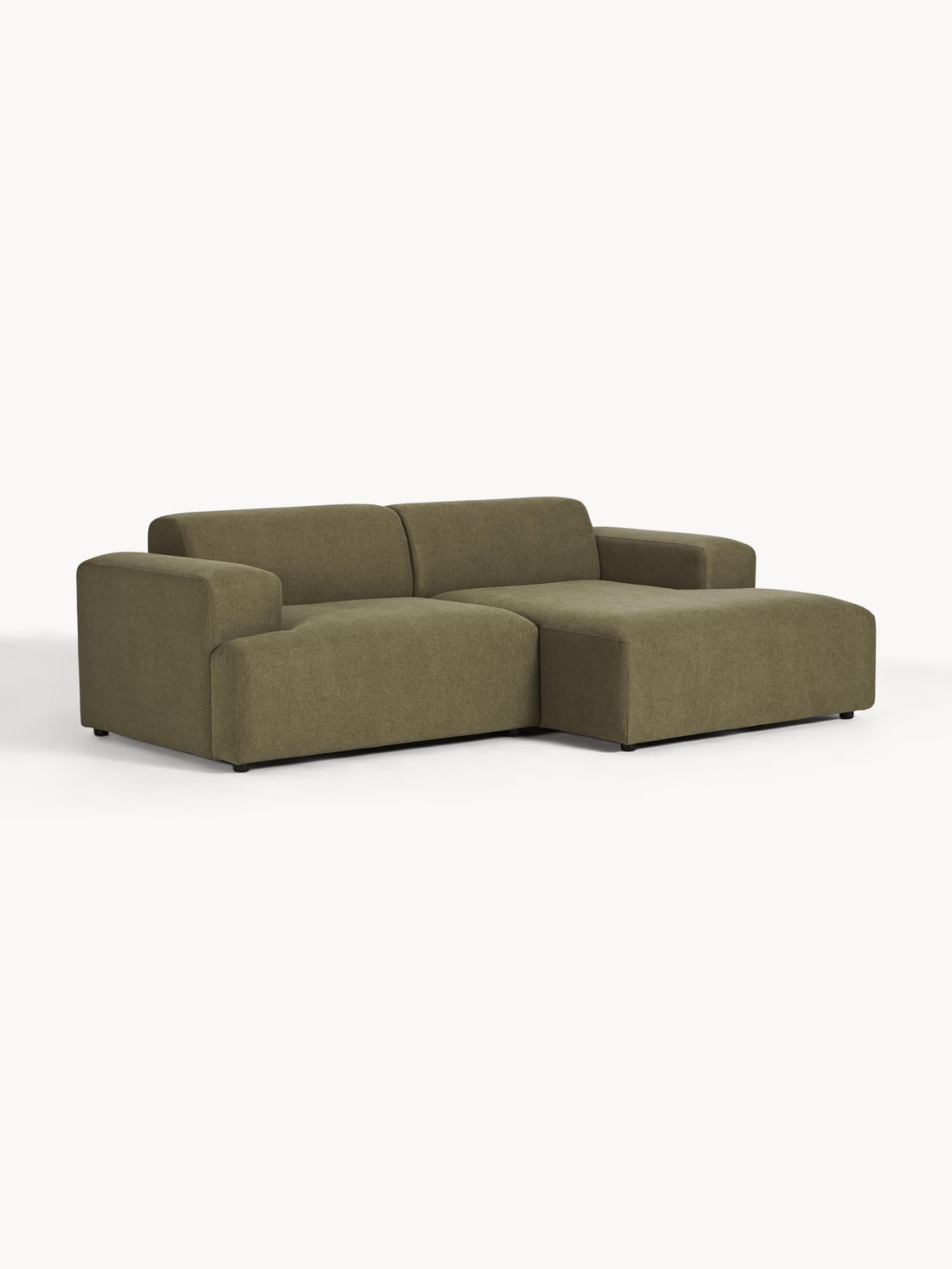 Melva Corner Sofa (3-seater) — Olive
