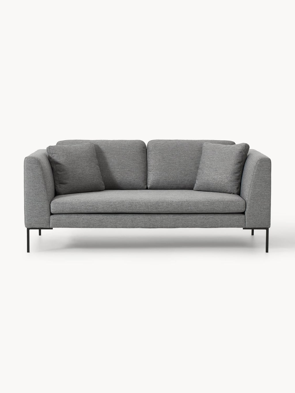 Emma Sofa (3-seater) with Metal Legs — Mushroom