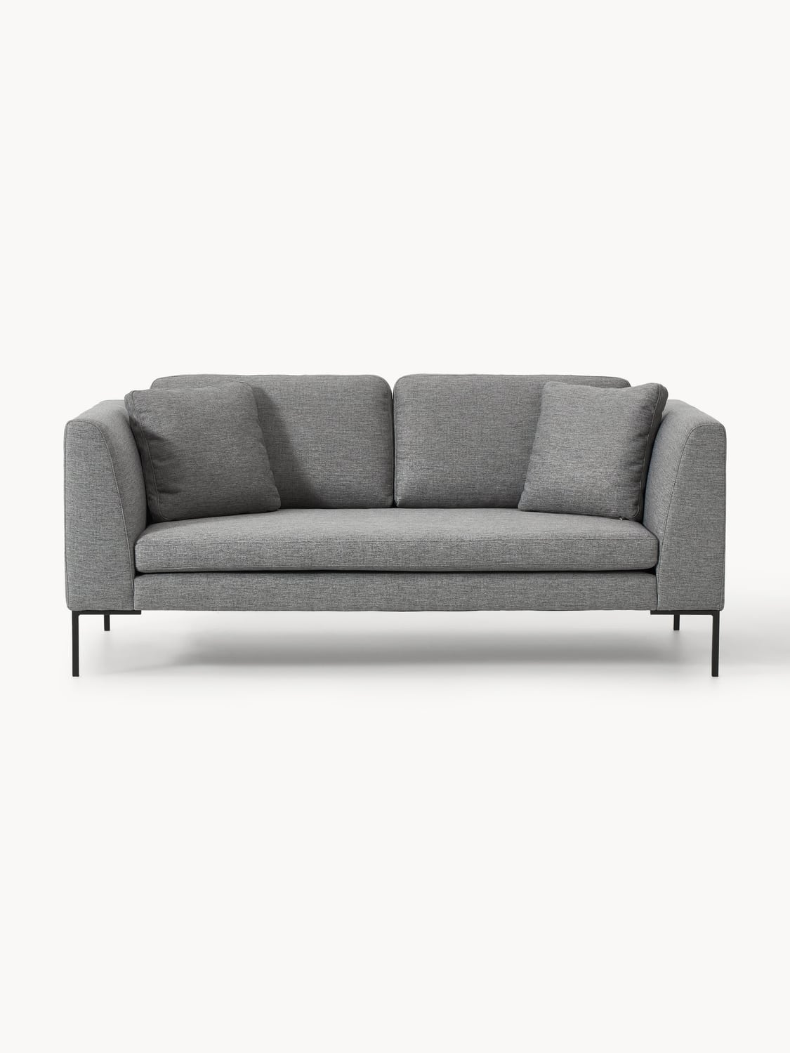 Emma Sofa (3-seater) with Metal Legs — Mushroom