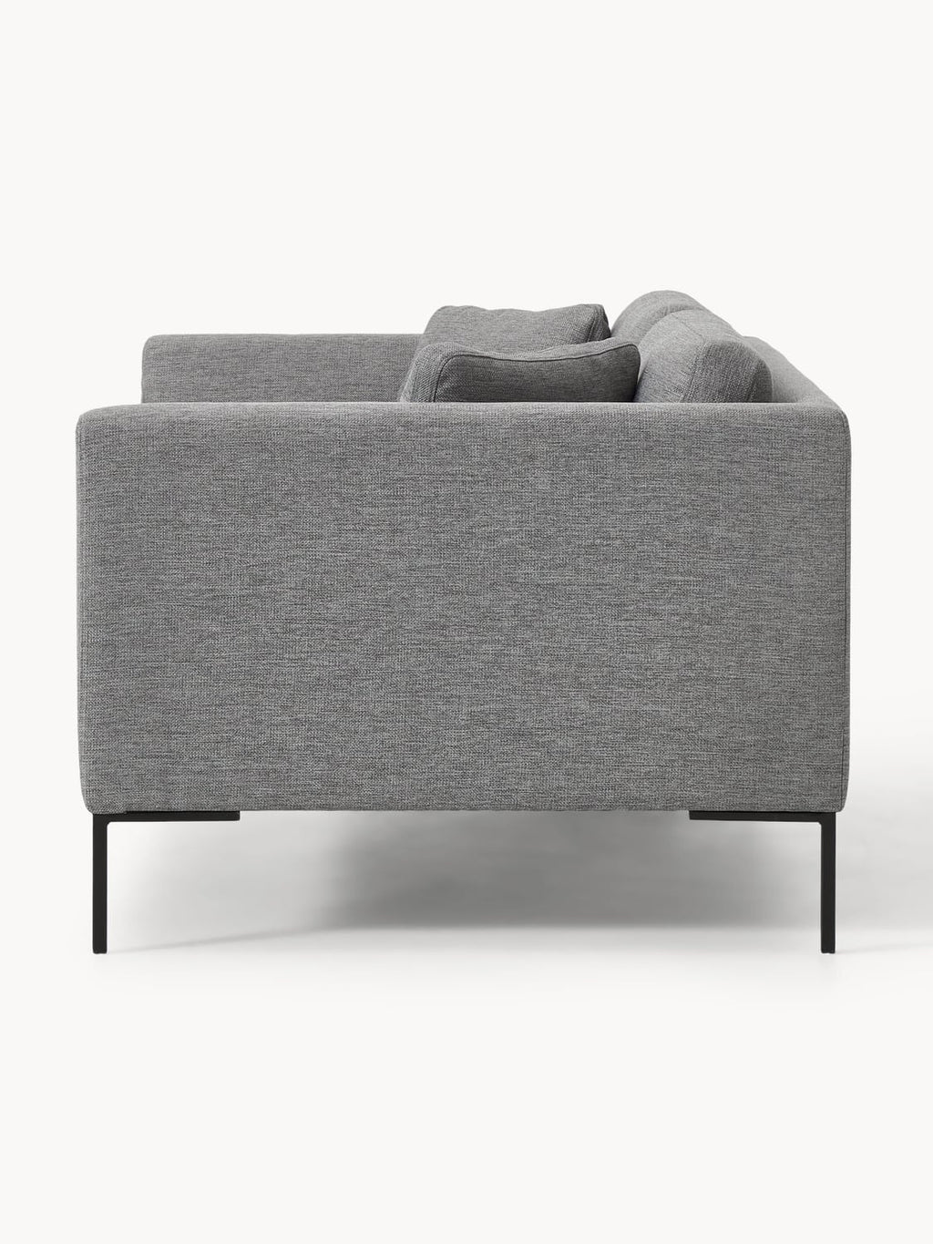 Emma Sofa (3-seater) with Metal Legs — Mushroom
