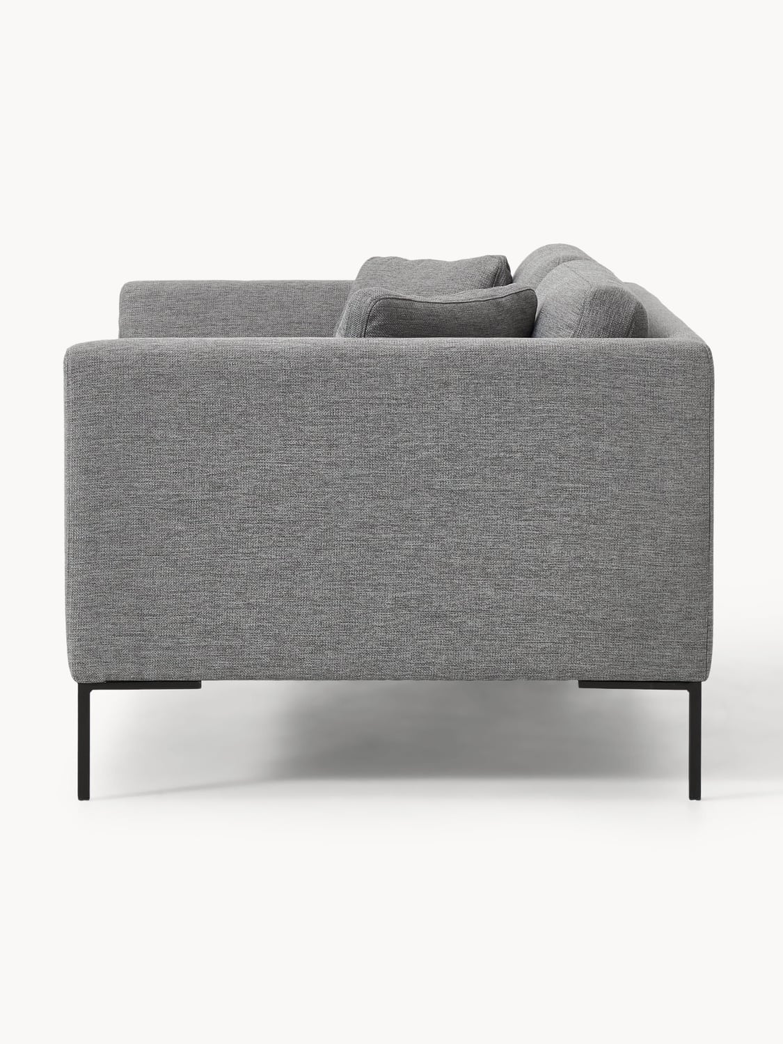 Emma Sofa (3-seater) with Metal Legs — Mushroom