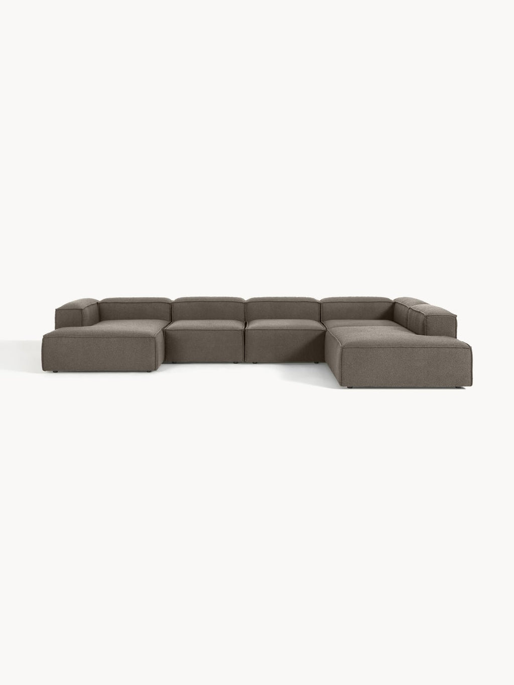 Lennon Modular XL Sofa in Bouclé — Dark Grey
