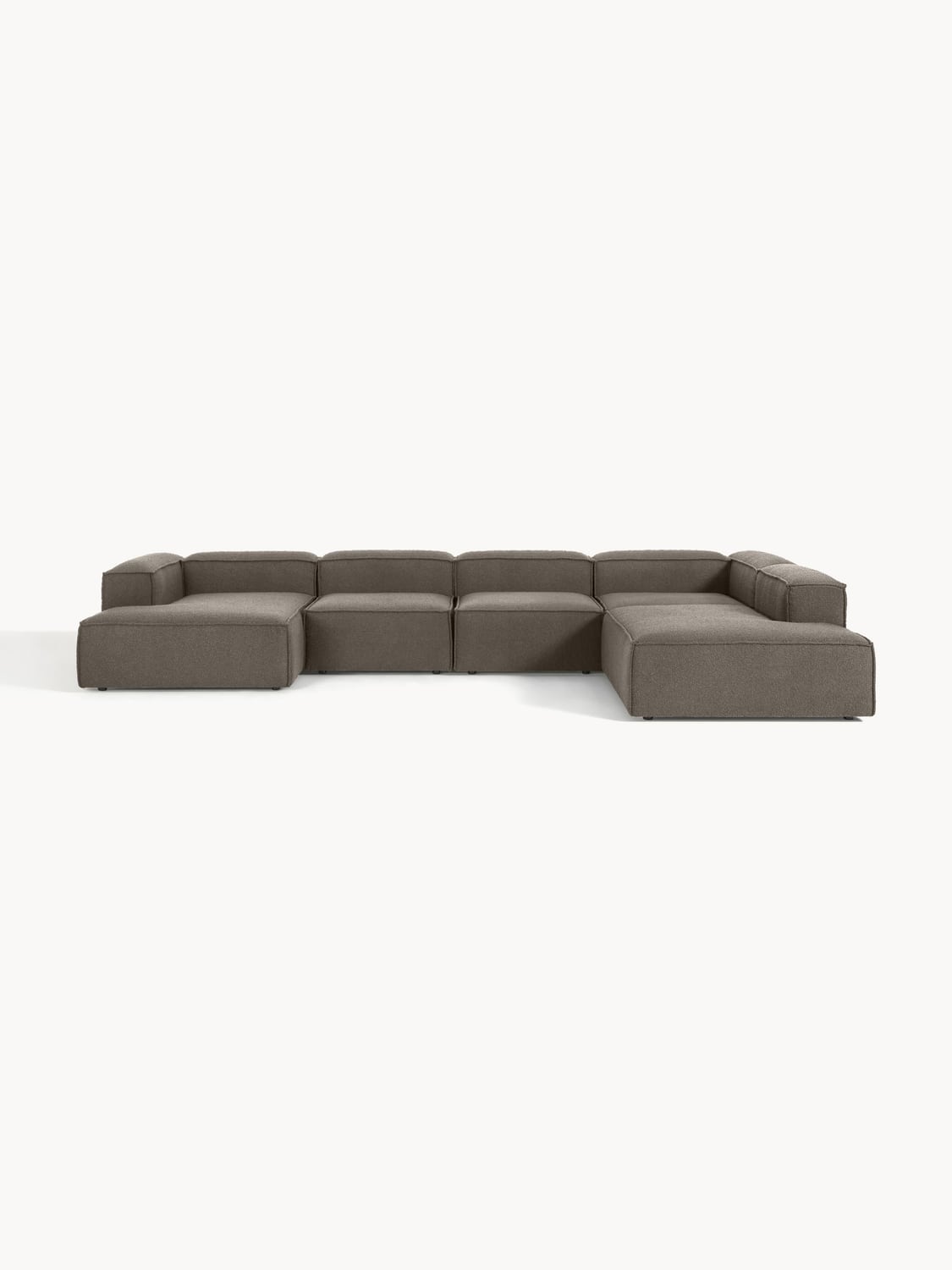 Lennon Modular XL Sofa in Bouclé — Dark Grey
