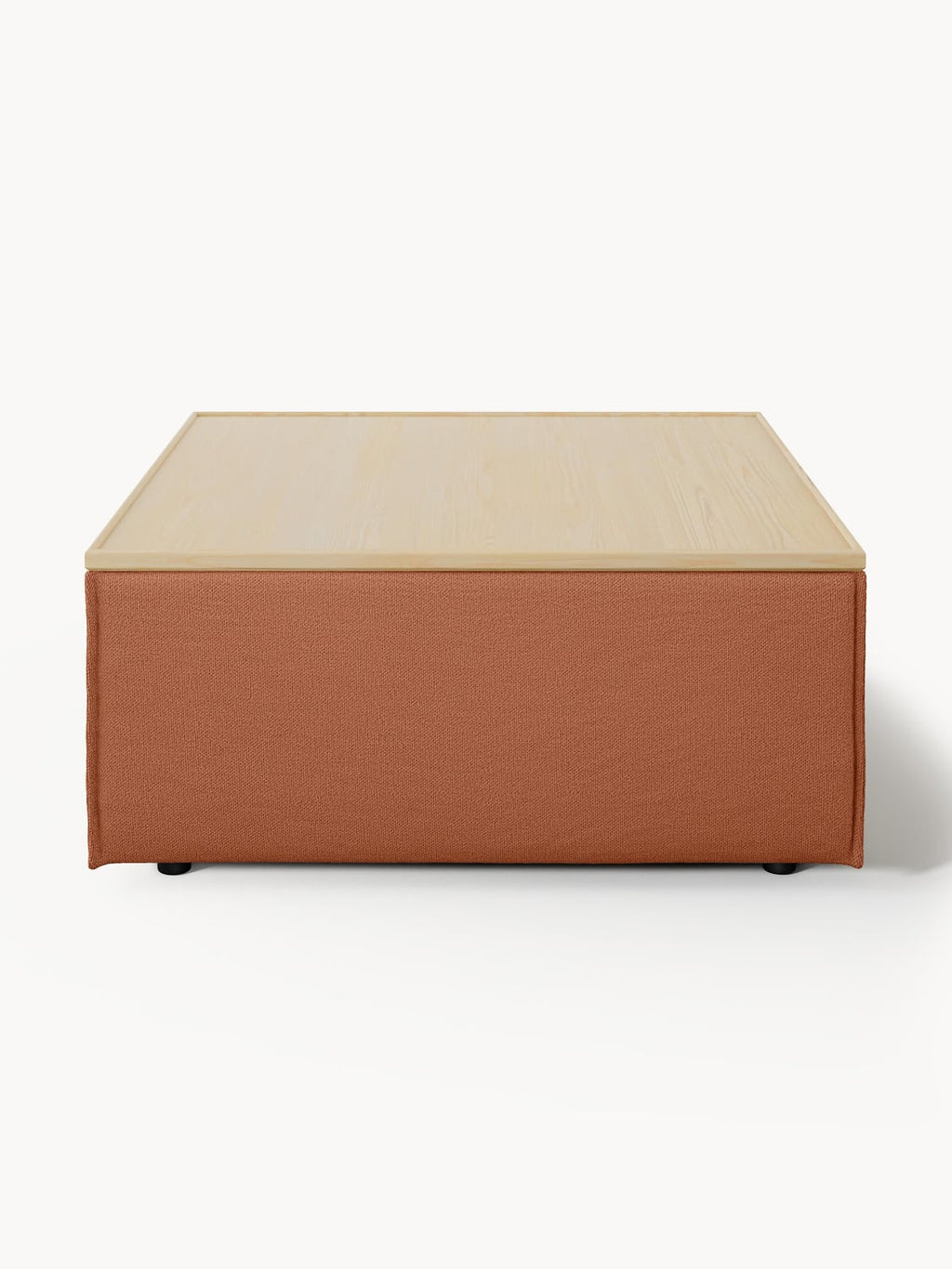 Lennon Sofa Ottoman with Storage — Camel