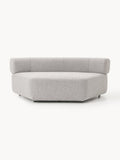 Anton Round Bouclé Corner Module — Lilac