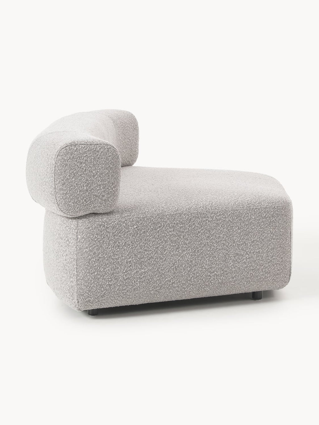 Anton Round Bouclé Corner Module — Lilac