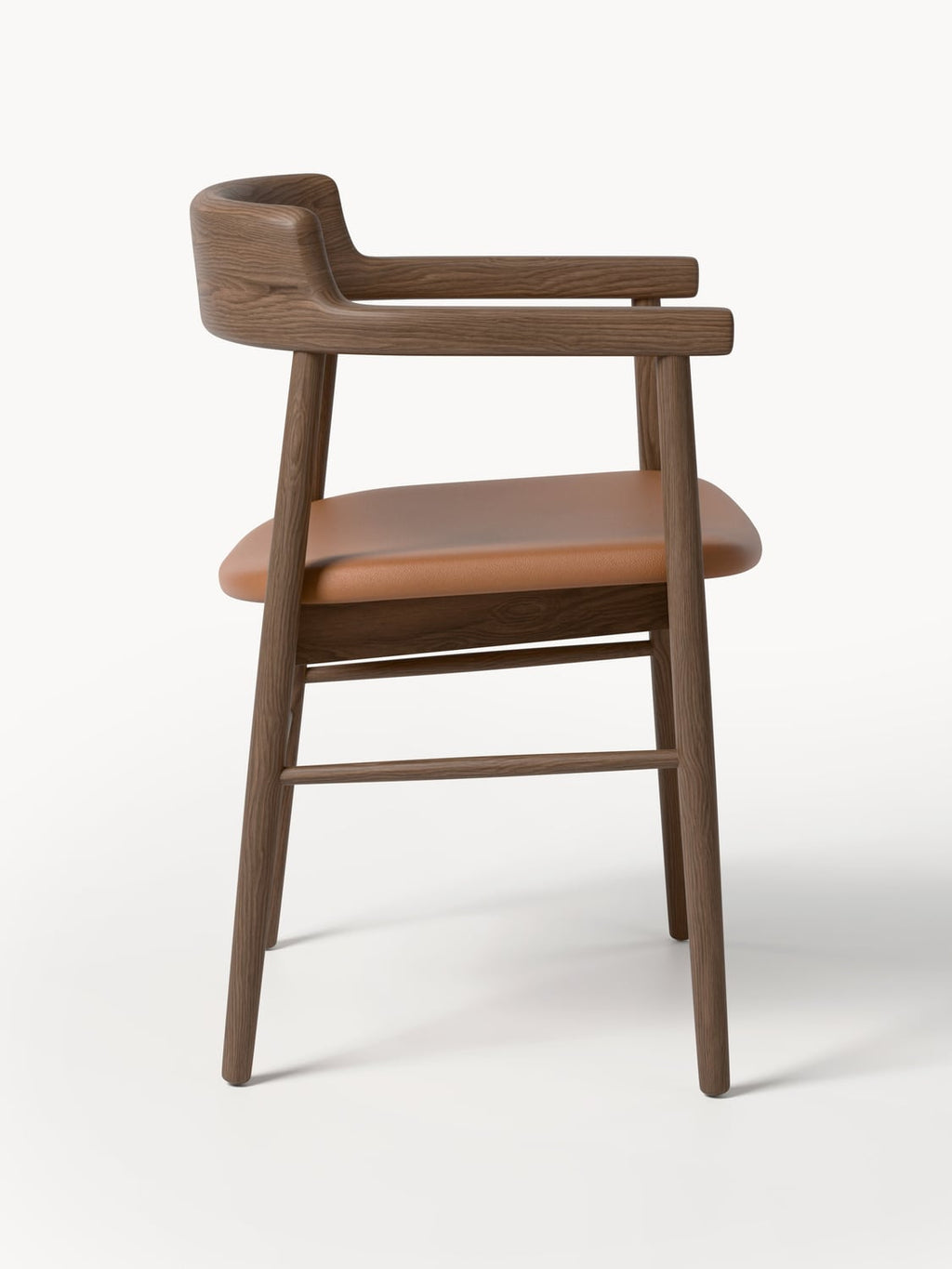 Bohr Armchair in Oak — Brown