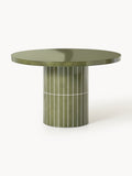 Saya Round Garden Dining Table, Ø 120 cm — Taupe