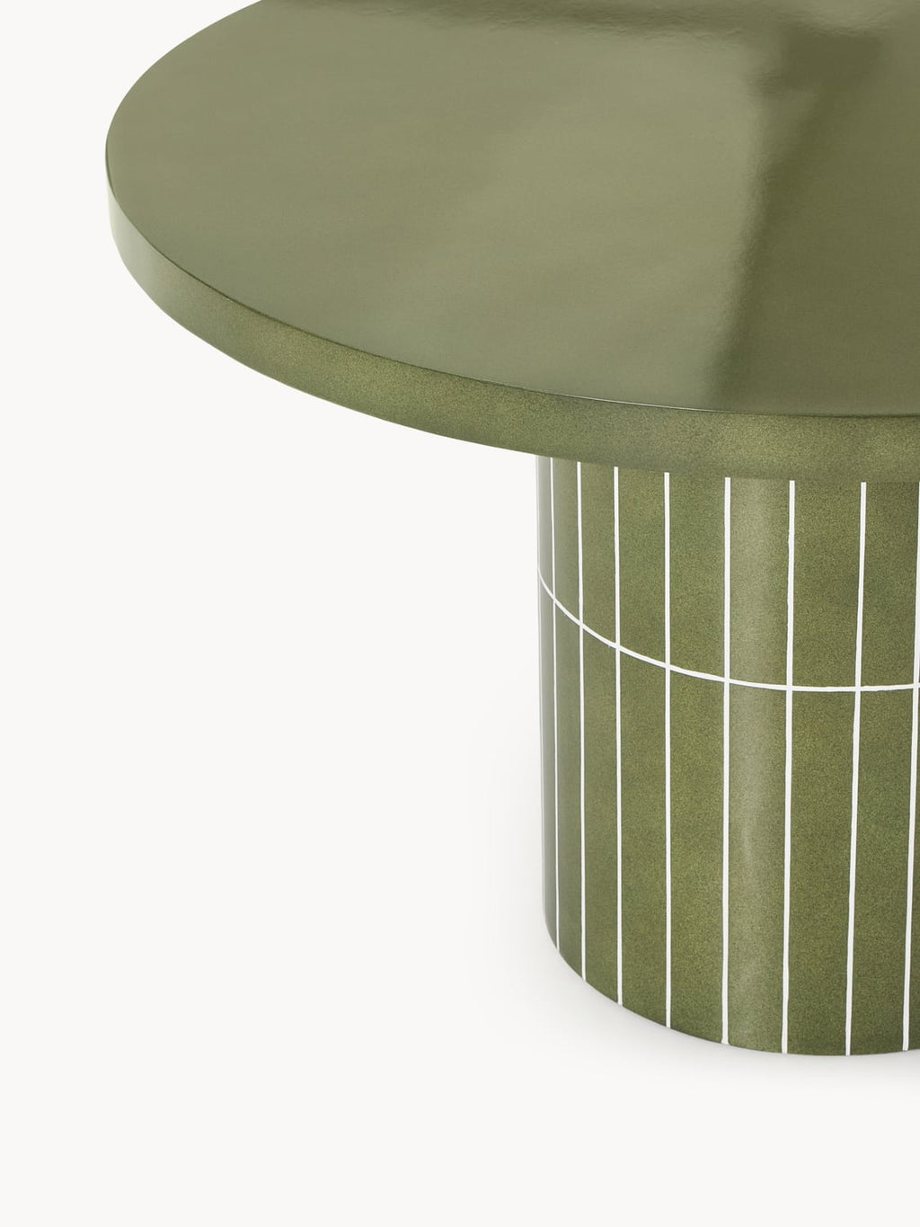 Saya Round Garden Dining Table, Ø 120 cm — Taupe
