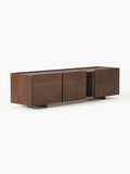 Larsen Wood-TV-Lowboard — Brown