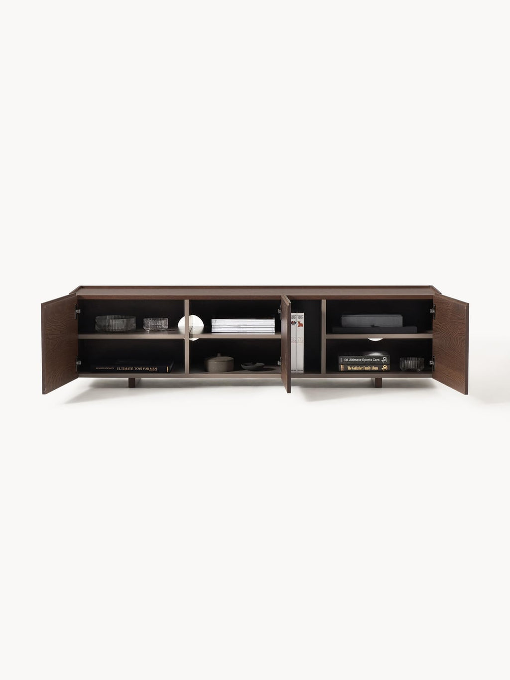 Larsen Wood-TV-Lowboard — Brown