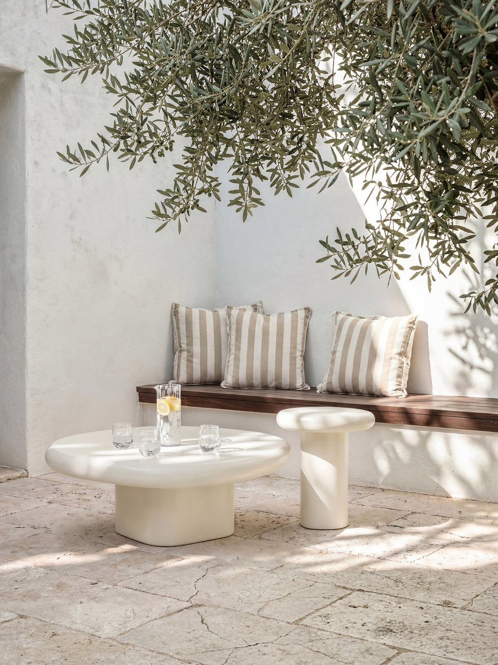 Anaya Indoor & Outdoor Coffee Table — Off-White