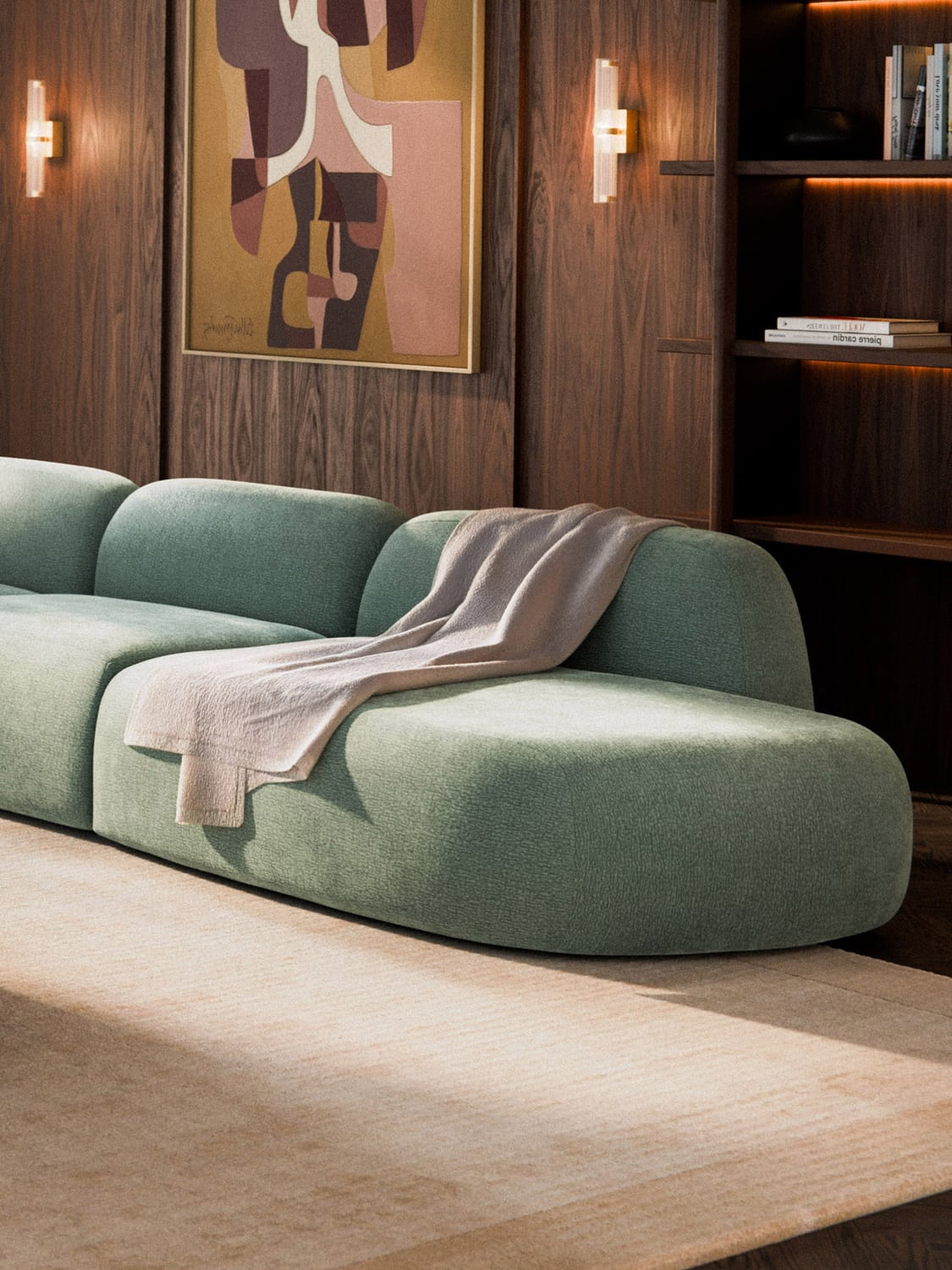 Wolke Chaise-Module — Light Grey