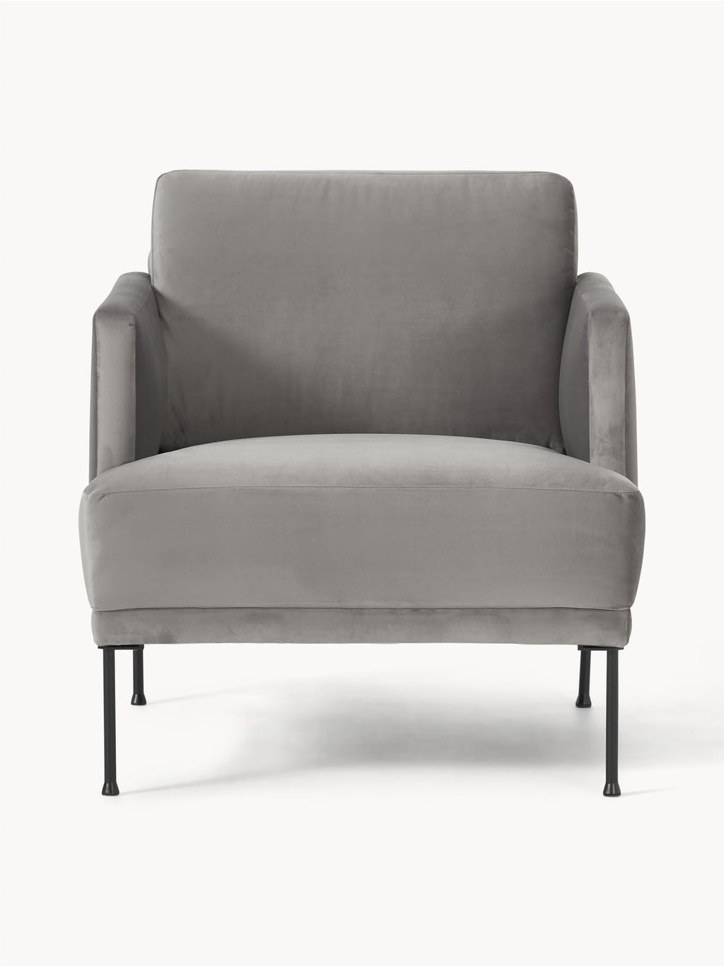 Fluente Velvet-Armchair — Taupe
