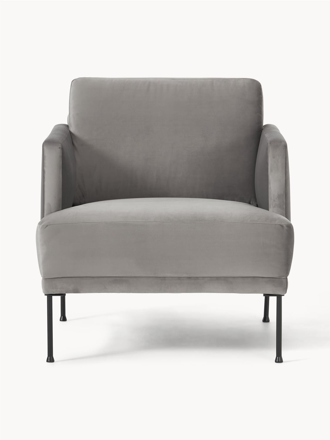 Fluente Velvet-Armchair — Taupe