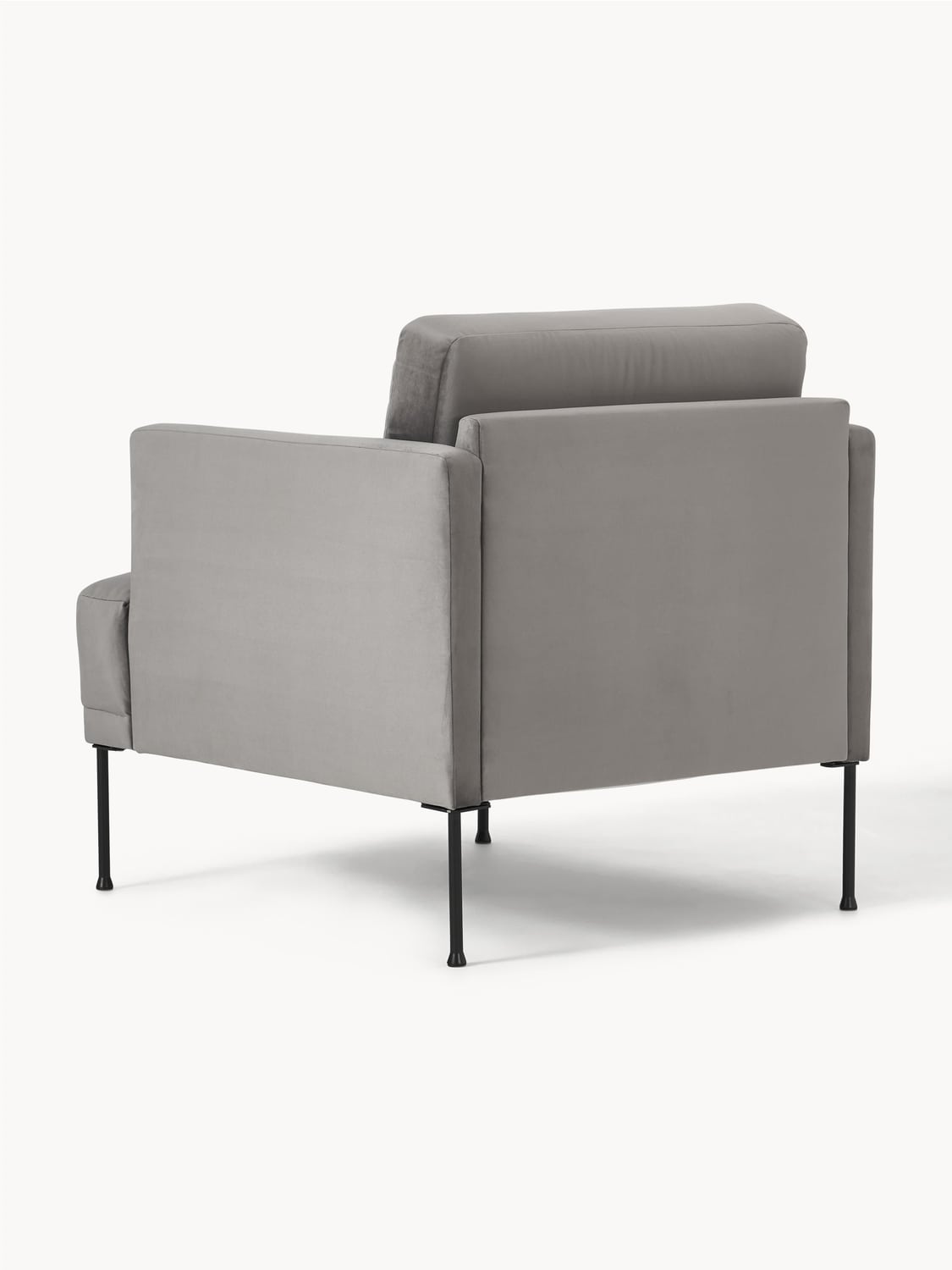 Fluente Velvet-Armchair — Taupe