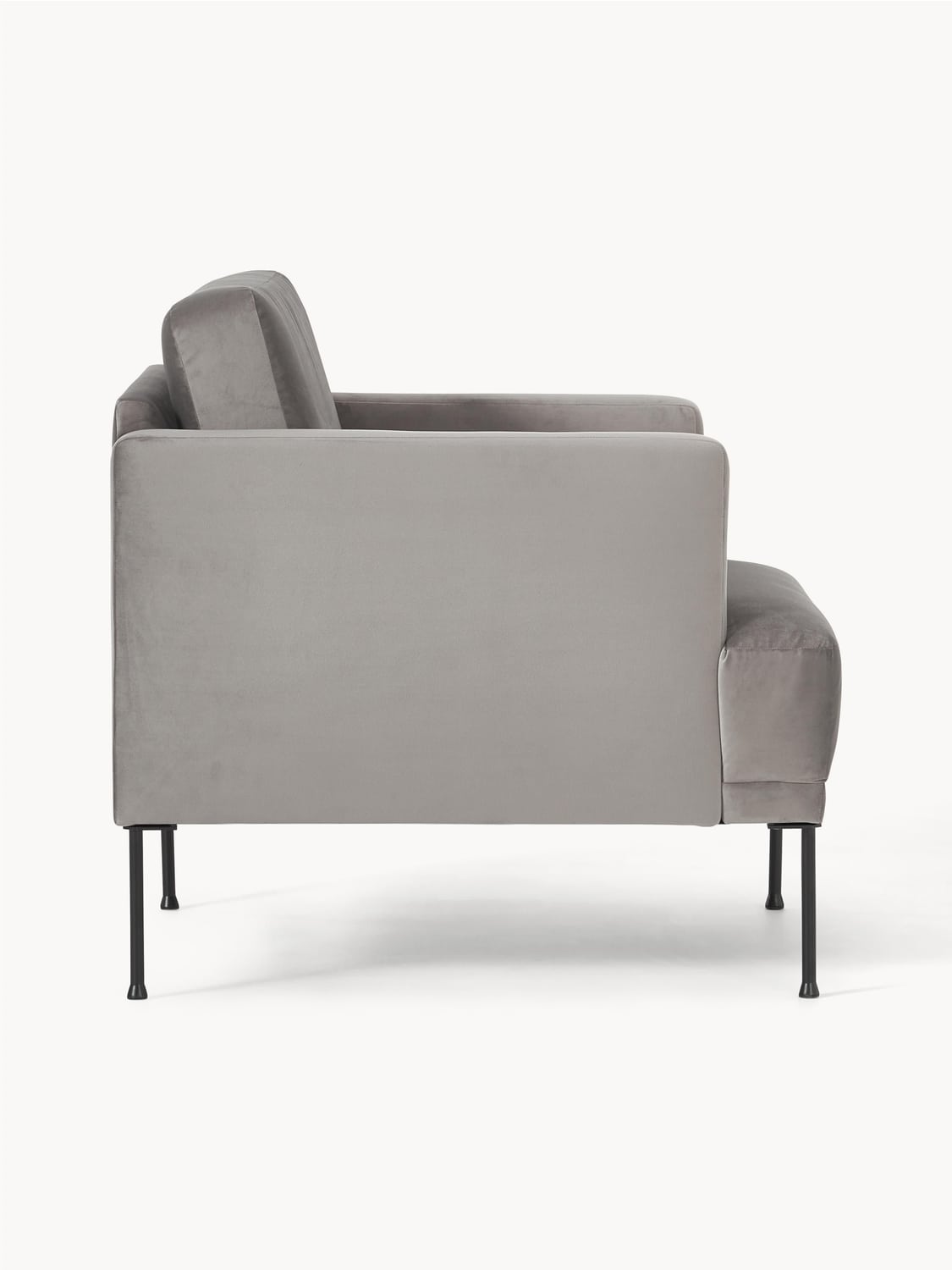 Fluente Velvet-Armchair — Taupe
