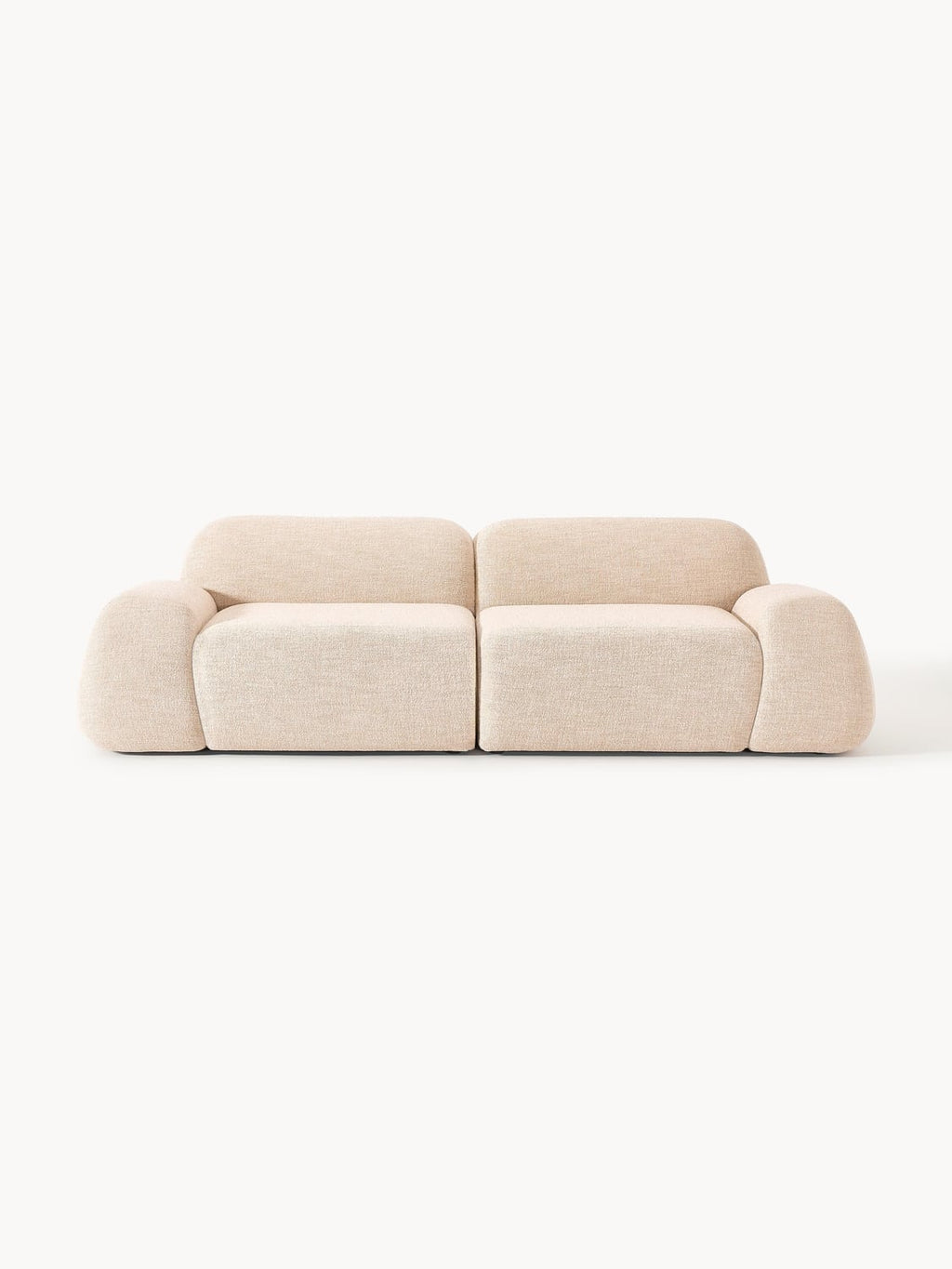 Wolke Modular Bouclé Sofa (3-seater) — Blush