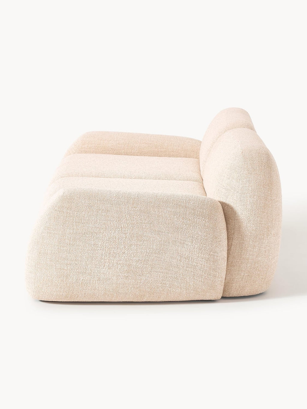 Wolke Modular Bouclé Sofa (3-seater) — Blush