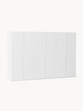 Leon Modular Hinged-Door Wardrobe, 300 cm Width, in various sizes — Off-White