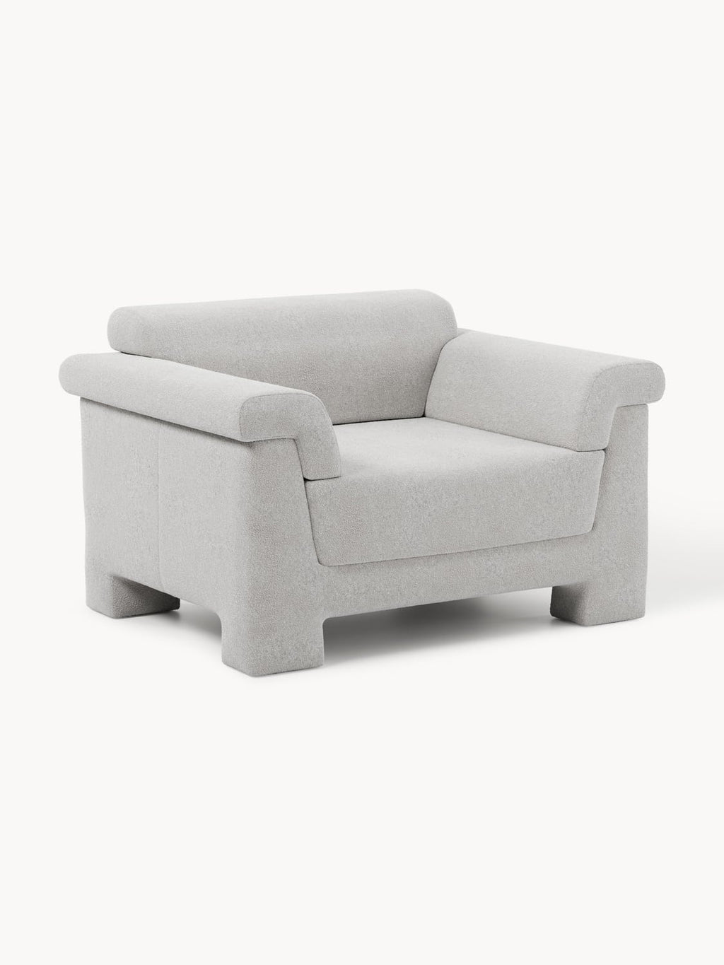 Atlas Bouclé Armchair — Oatmeal