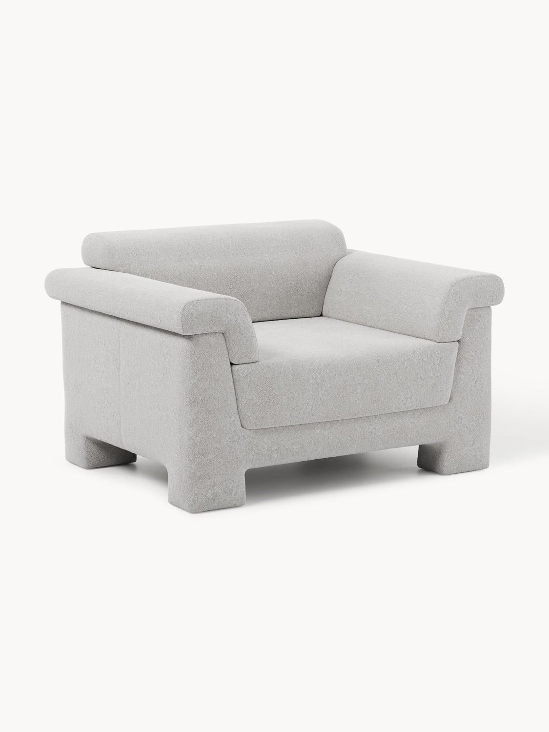 Atlas Bouclé Armchair — Oatmeal