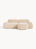 Wolke Modular Bouclé Corner Sofa (3-seater) — Beige