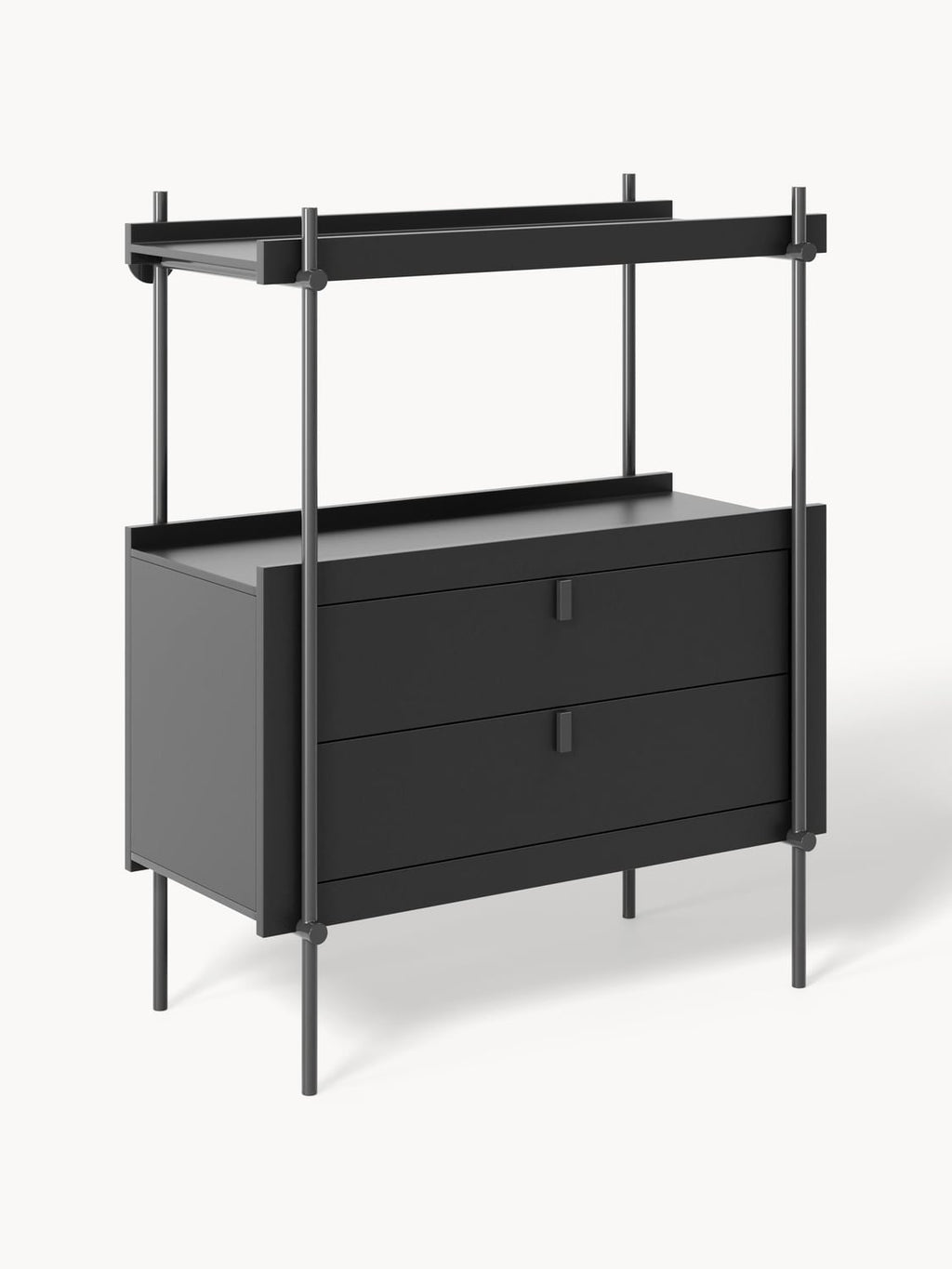 Rio Shelving Unit with Drawers — Anthracite