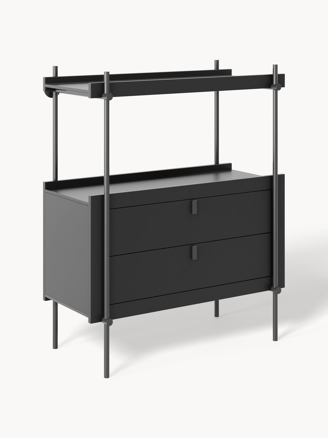 Rio Shelving Unit with Drawers — Anthracite