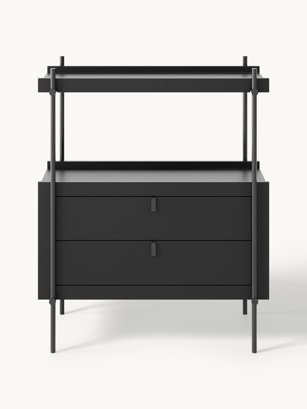 Rio Shelving Unit with Drawers — Anthracite