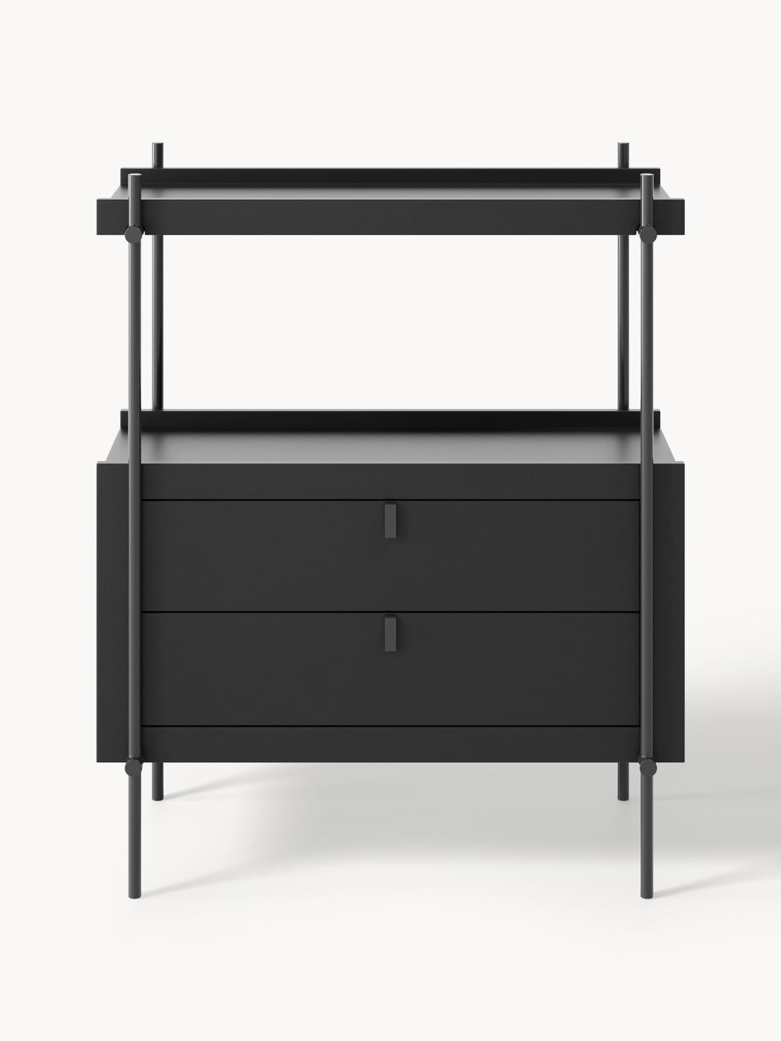 Rio Shelving Unit with Drawers — Anthracite