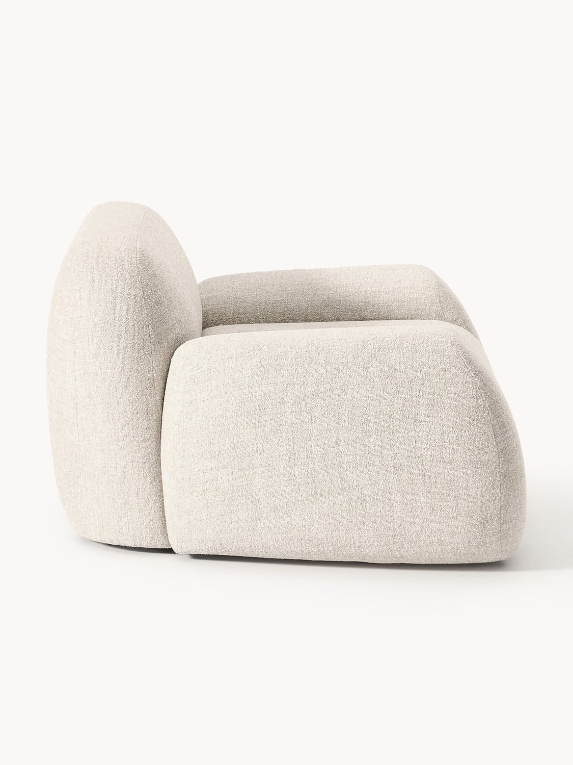 Wolke Bouclé Lounge Chair — Oatmeal