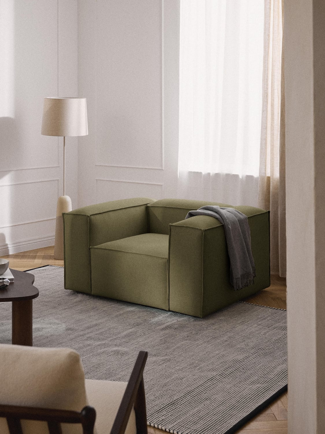 Lennon Armchair — Olive