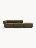 Anton Modular Bouclé-Ottoman — Brown