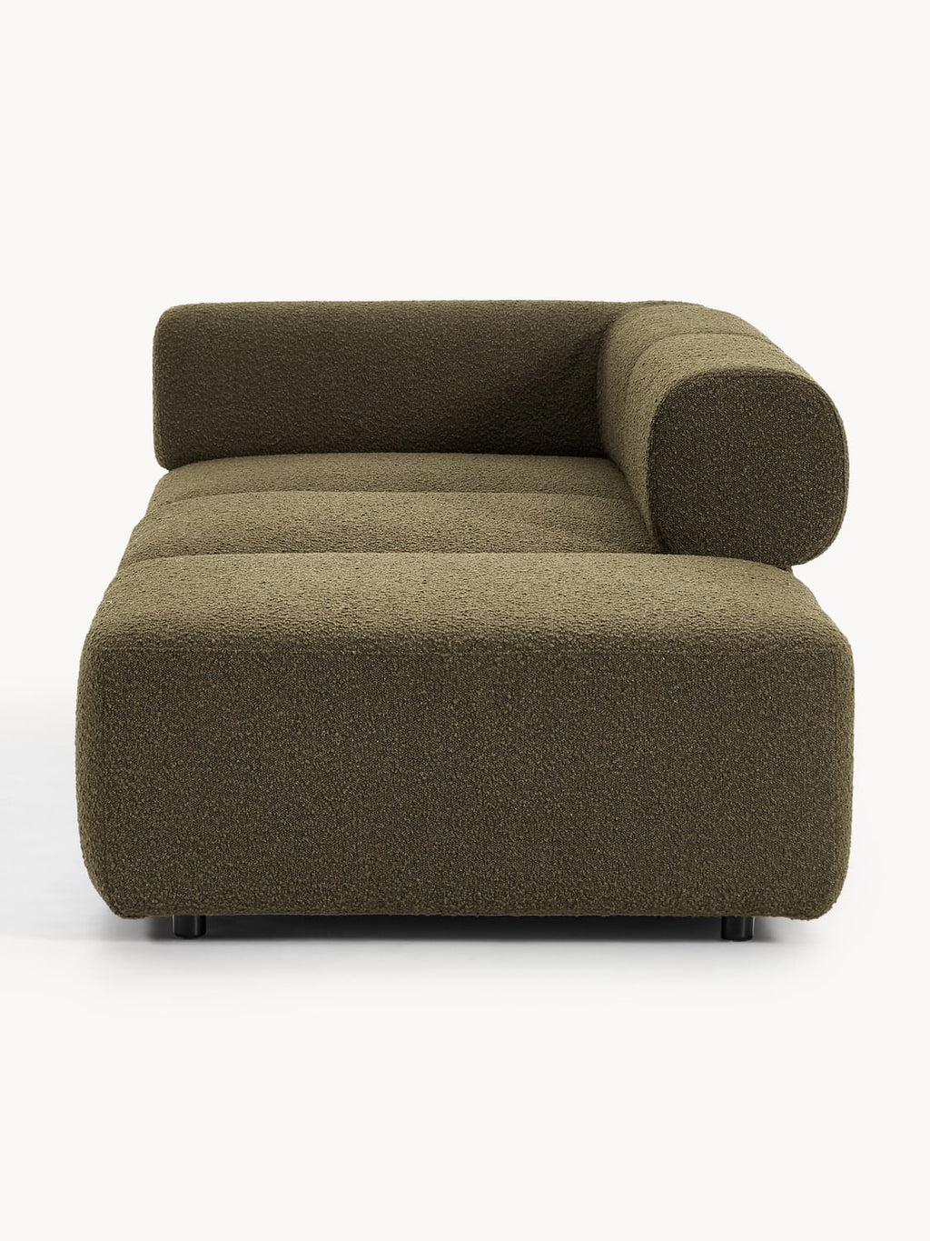 Anton Modular Bouclé-Ottoman — Brown