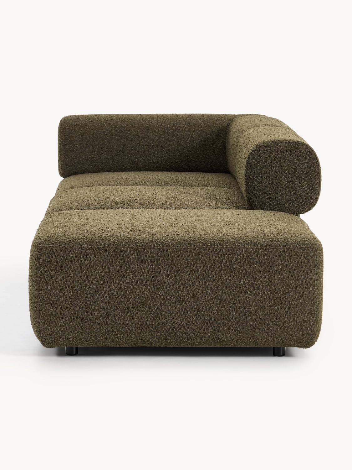 Anton Modular Bouclé-Ottoman — Brown
