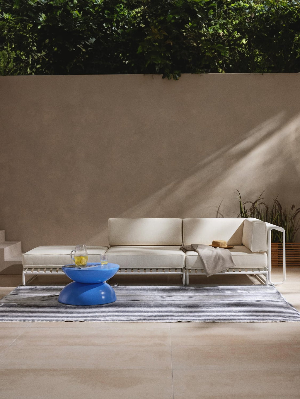 Caio Modular Garden Lounge Sofa — Off-White
