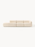 Sofia Modular Bouclé-Chaise (2-seater) — Cream