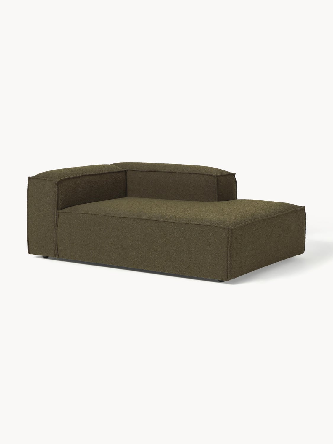 Lennon Ottoman Corner Module in Bouclé — Brown
