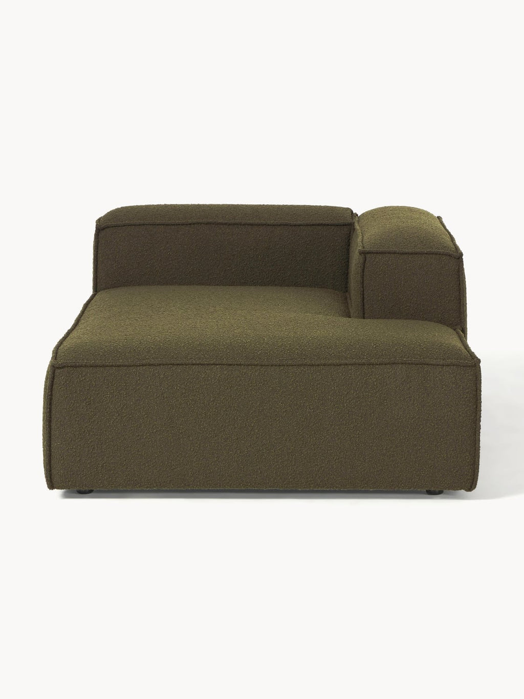 Lennon Ottoman Corner Module in Bouclé — Brown