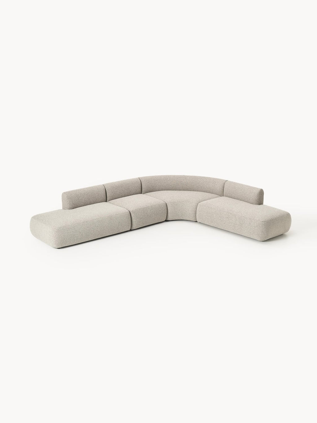 Sofia Modular Bouclé Corner Sofa (4-seater) — Sand Beige