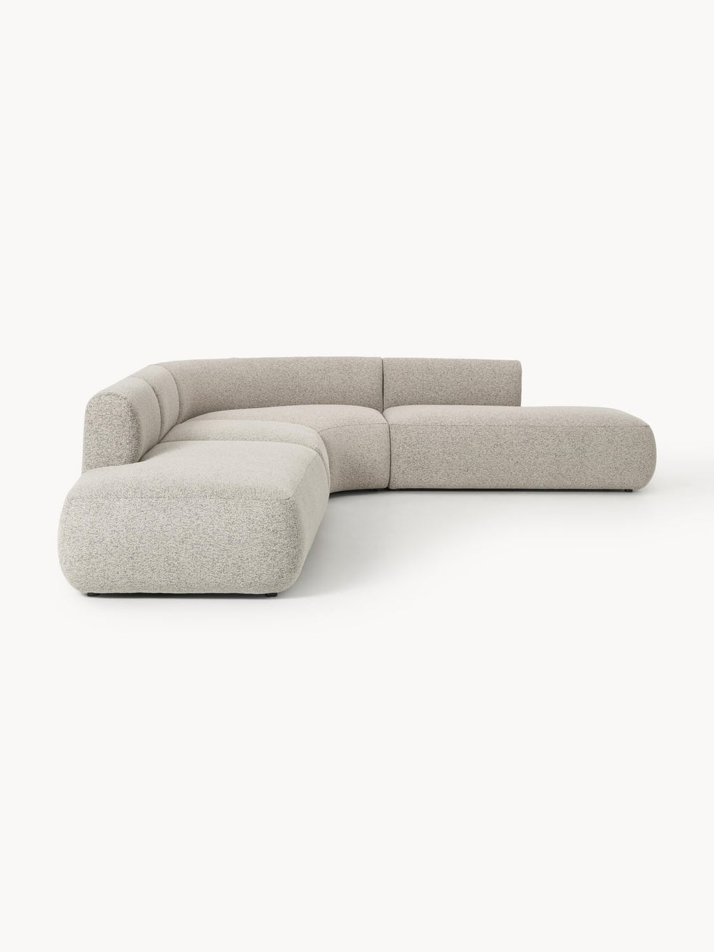 Sofia Modular Bouclé Corner Sofa (4-seater) — Sand Beige