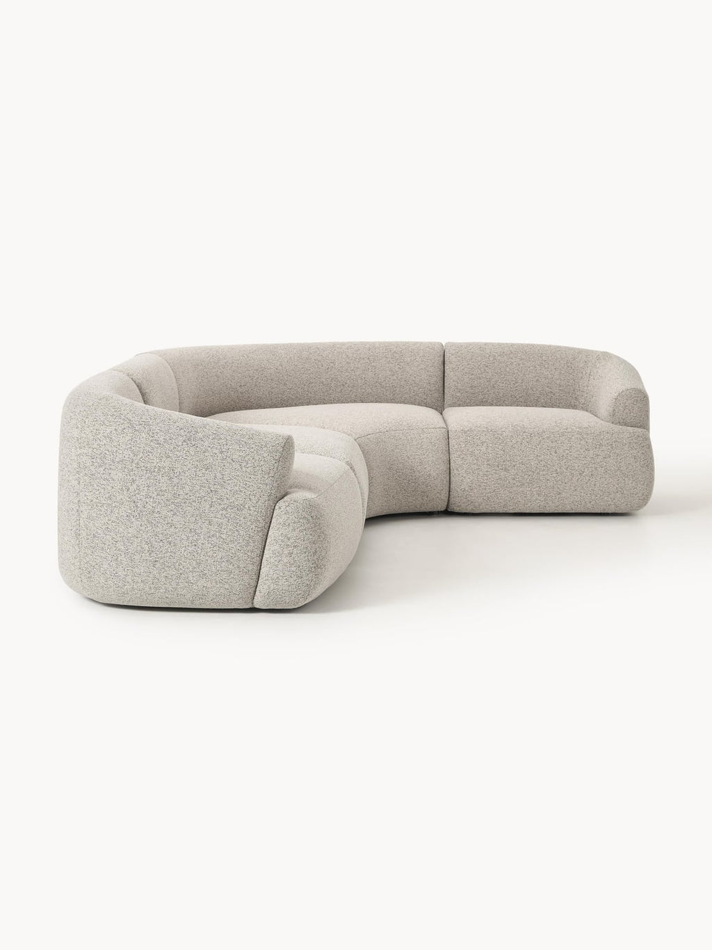 Sofia Modular Bouclé Corner Sofa (4-seater) — Linen Beige