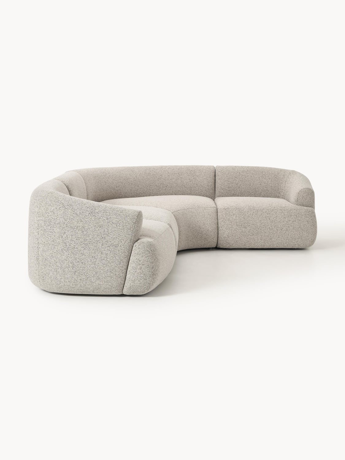 Sofia Modular Bouclé Corner Sofa (4-seater) — Linen Beige