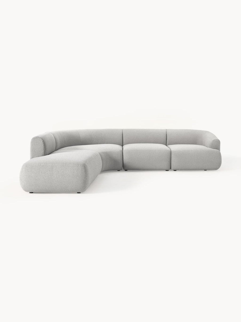 Sofia Modular Bouclé Corner Sofa (4-seater) — Wheat