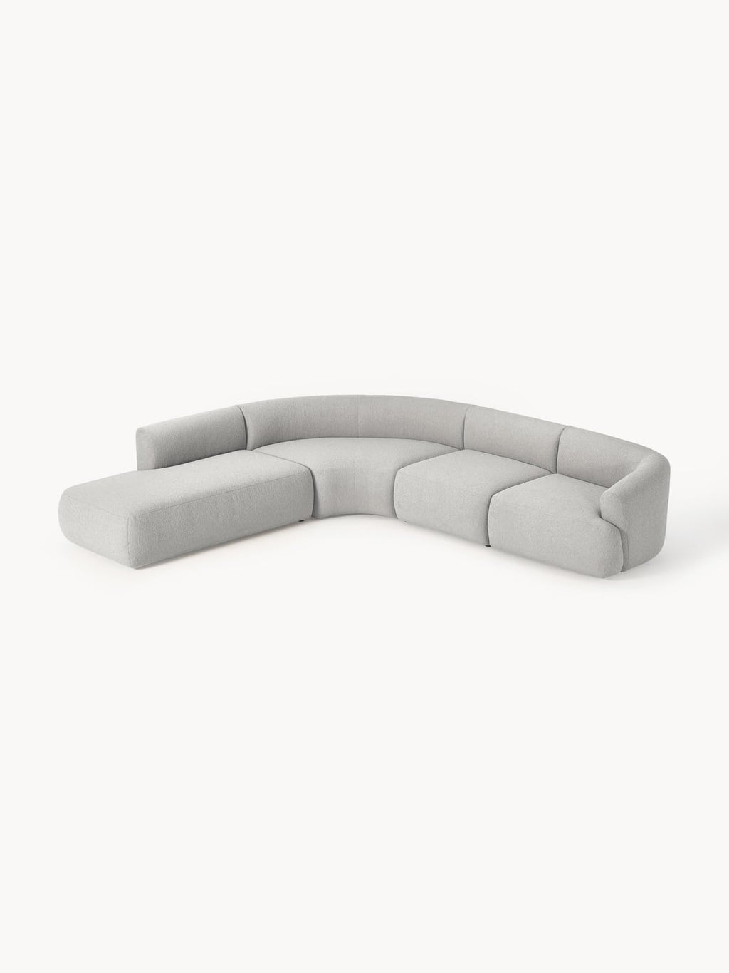 Sofia Modular Bouclé Corner Sofa (4-seater) — Wheat