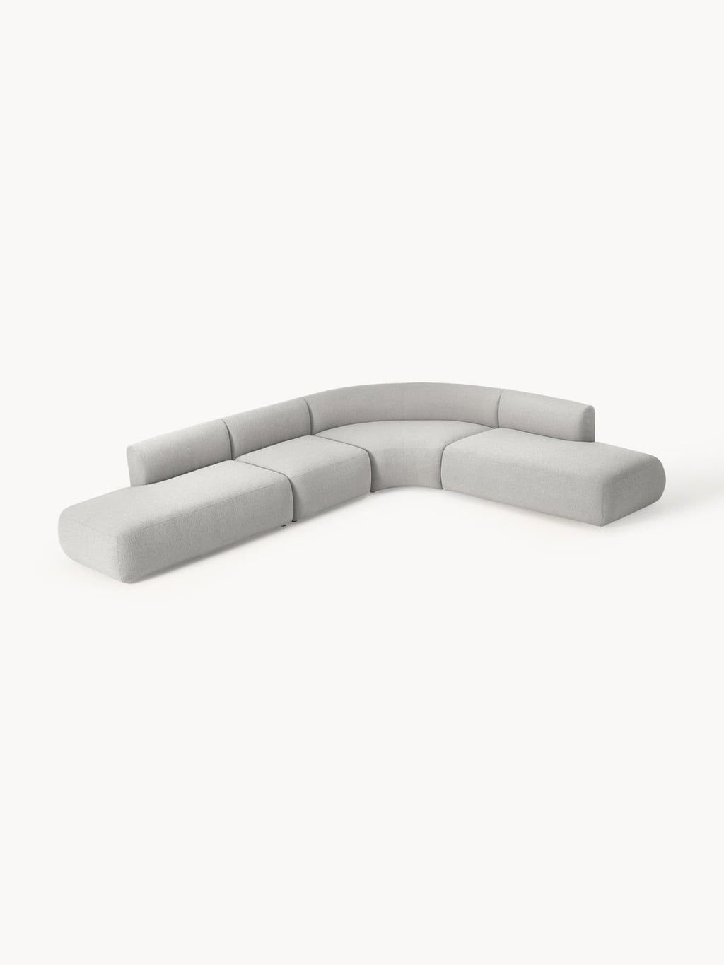 Sofia Modular Bouclé Corner Sofa (4-seater) — Barley