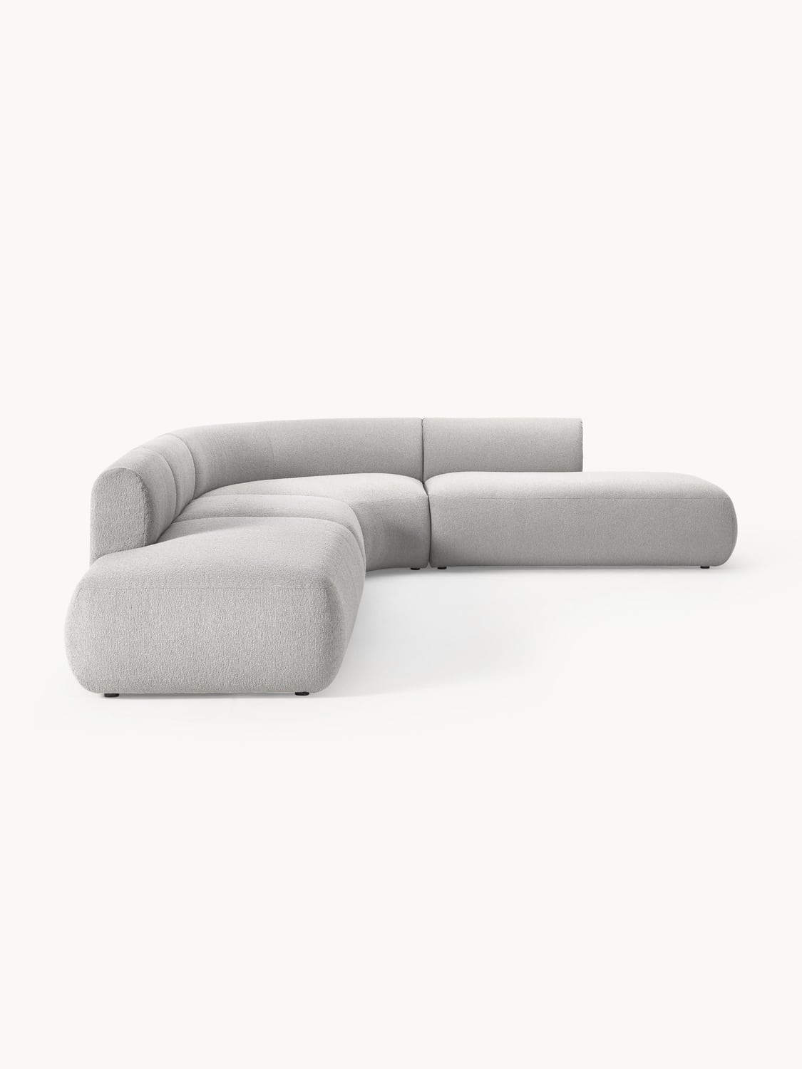 Sofia Modular Bouclé Corner Sofa (4-seater) — Barley