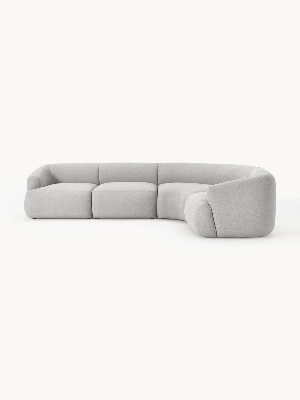 Sofia Modular Bouclé Corner Sofa (4-seater) — Flax