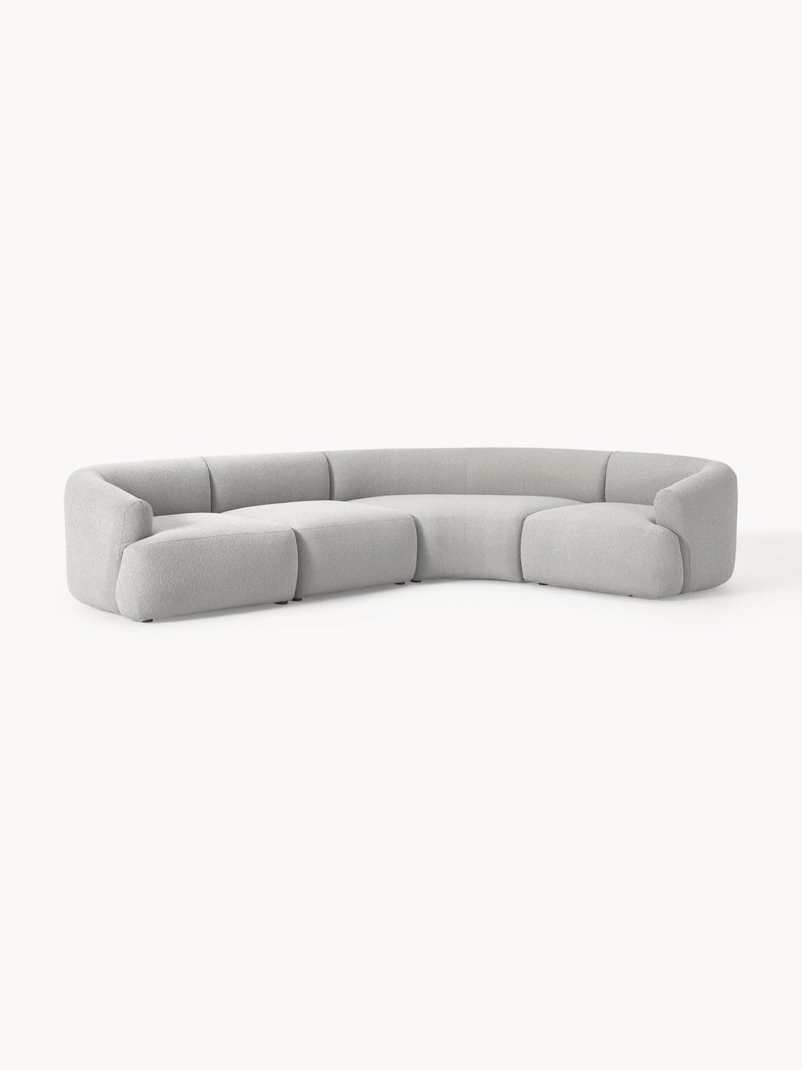 Sofia Modular Bouclé Corner Sofa (4-seater) — Flax